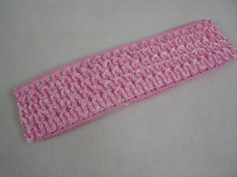 (image for) Haarband opengewerkt licht roze.